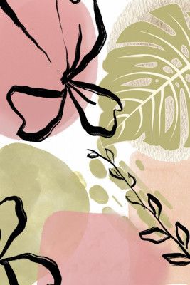 Botanical Green N Pink 3