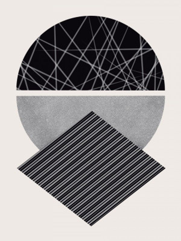 Black And Gray Circle Intersected