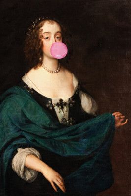 Renaissance Bubble Gum / Altered Art