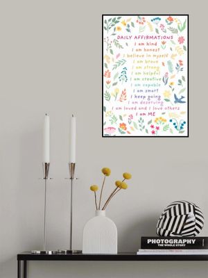 Daily Affirmations Childrens calming corner print