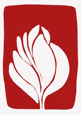 White Blossom Silhouette