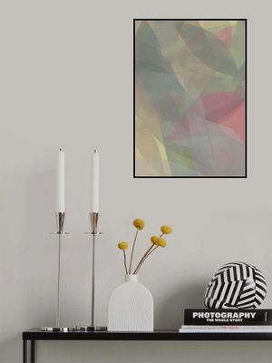 Soft Pastel Leaves abstract