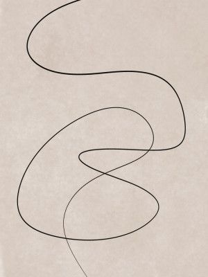 Minimal Line Art Abstract Drawing 02