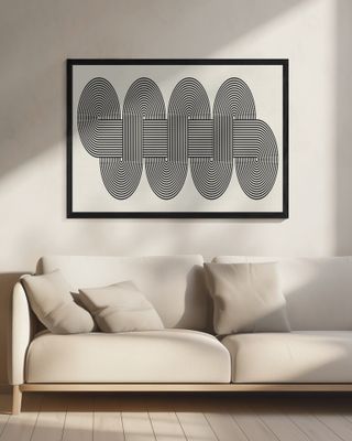 Interlocking Loops With Intricate Black Lines