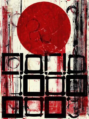 Geometric Shapes with a Red Circle