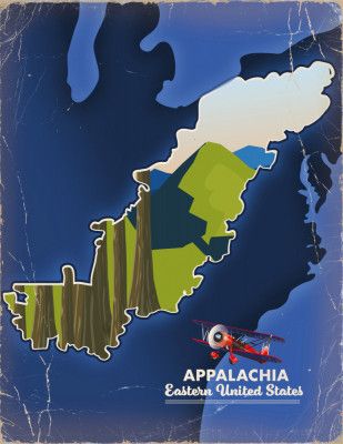 Appalachia USA Travel Poster
