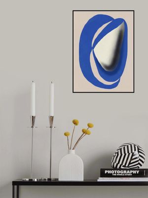 Liquid cobalt blue abstraction