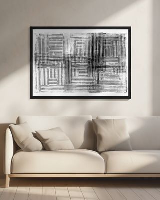 Woven Monochrome Linear Abstract 1