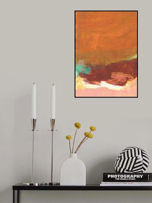 Blend Of Earthy Tones And Vibrant Teal