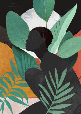 Silhouette in Leaves