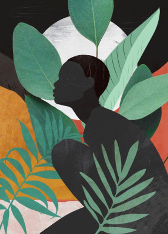 Silhouette in Leaves