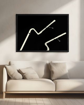 Neon Guitar Silhouette