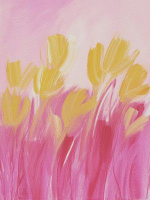 Flowers In Yellow and Pink