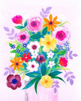 Painterly Florals 02