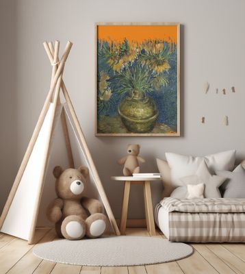 Collage Sunflowers and the splash Van Gogh