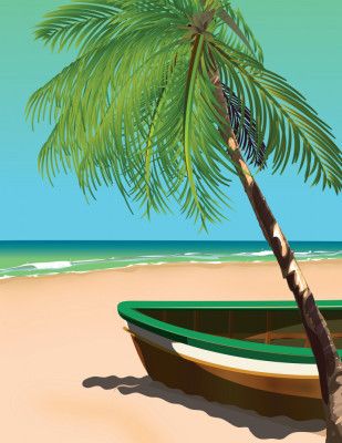 Fishing Boat On The Beach