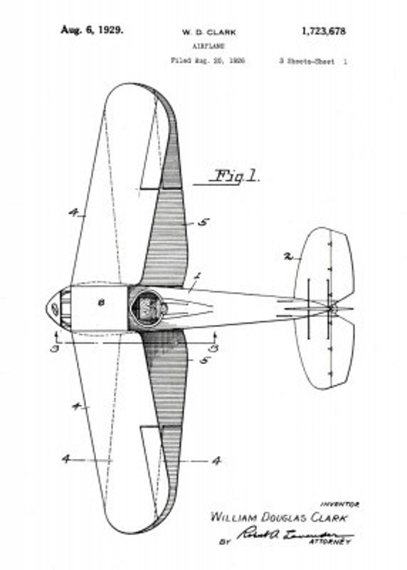Airplane Patent 1929