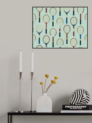 Vintage Tennis Rackets Mint Green