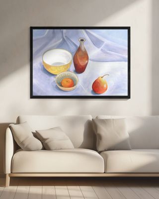 Still Life With Pear and Plum