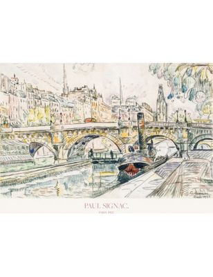 Tugboat At The Pont Neuf, Paris 1923 Poster -  Paul Signac