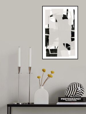 Black and White Abstract Composition No.6