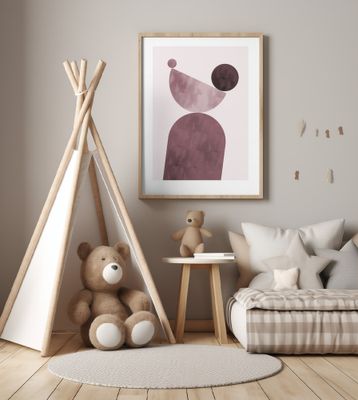 Geometrical Shapes Purple