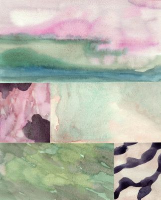 Watercolor abstract composition 10