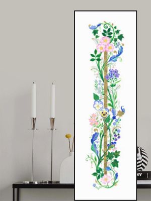 Vertical Floral Border