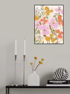 Colorful Petals and Green Leaves