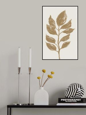 Muted Leaf Silhouette