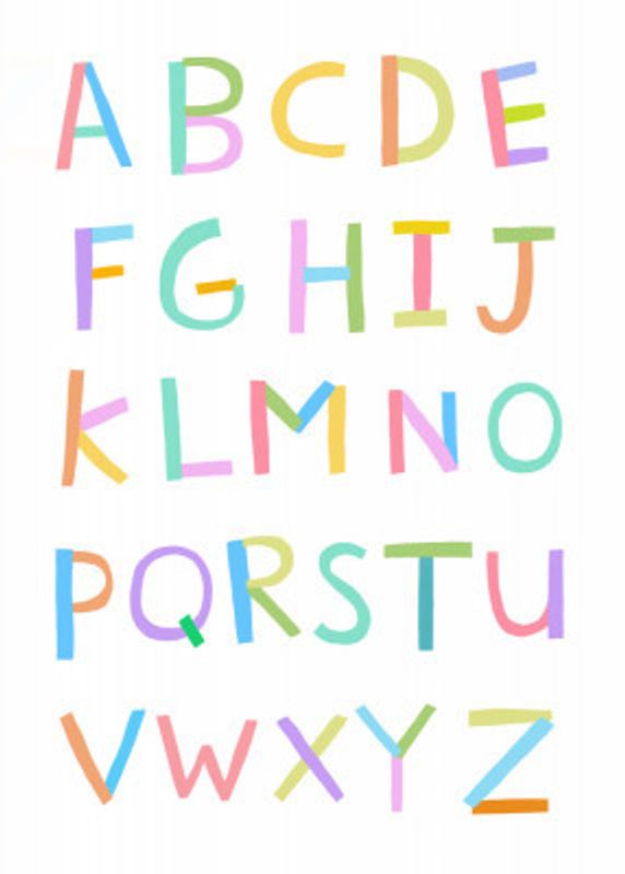 Hand Drawn Alphabet by Artist Carla Daly