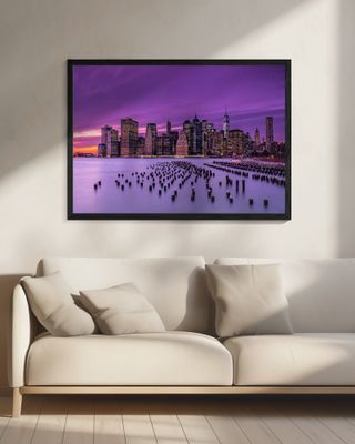 New York Violet Sunset