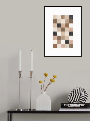 Geometric Pattern of Muted Earthy Tones