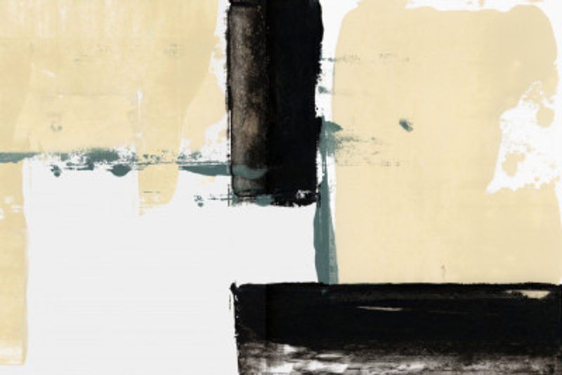 Neutral &amp; Black Art Print No 1