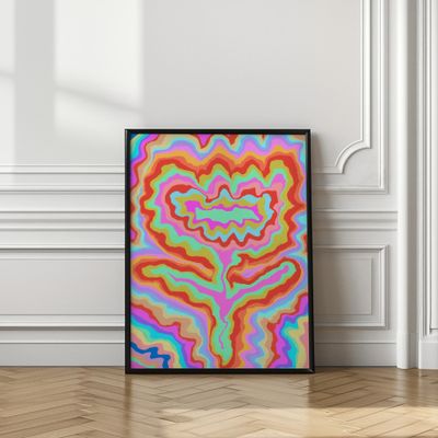Psychedelic Flower Swirls