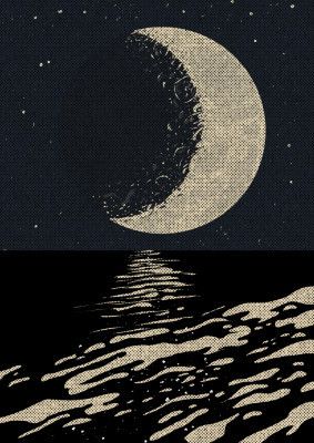 Moon Reflection on the Sea