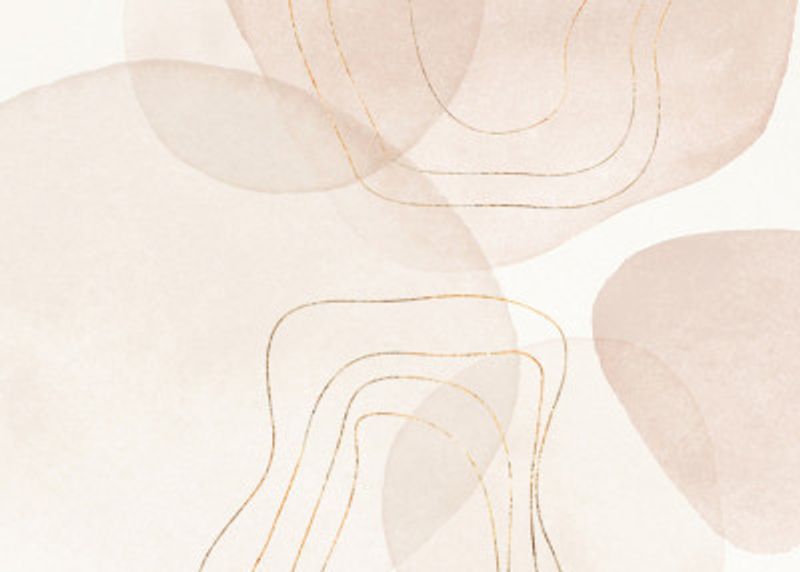 Abstract Minimalistic Art With Organic Shapes