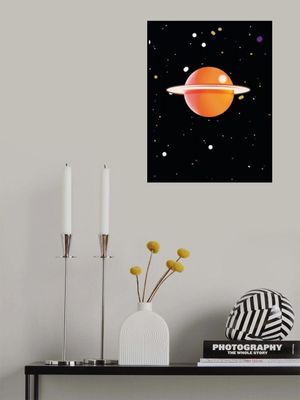 Retro Orange Planet