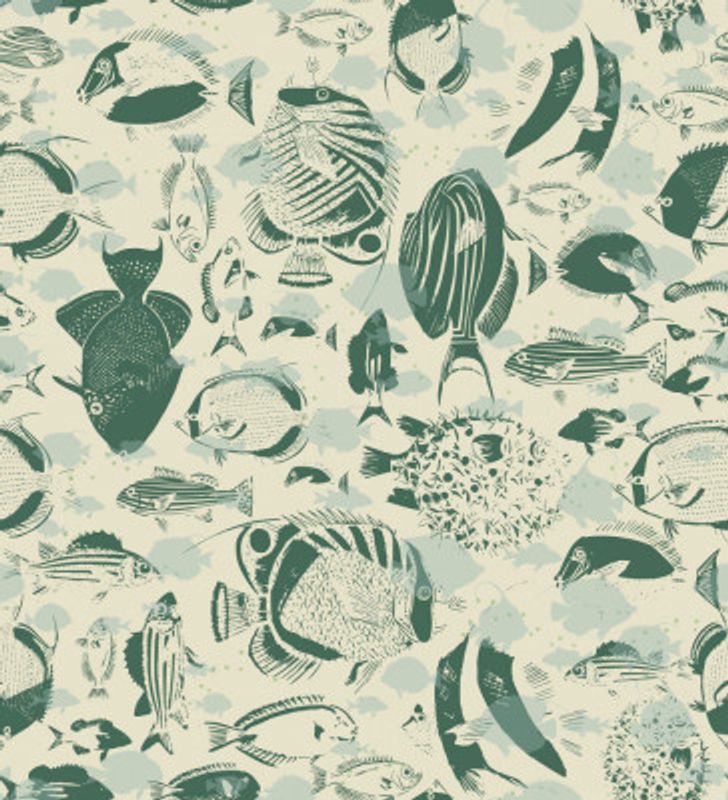 deep ocean fish family light pattern