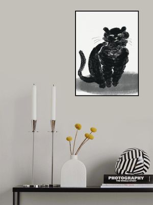 Portrait of a black cat