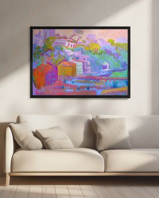 Colorful Hillside Scene