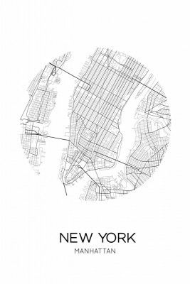 Manhattan Roads Map