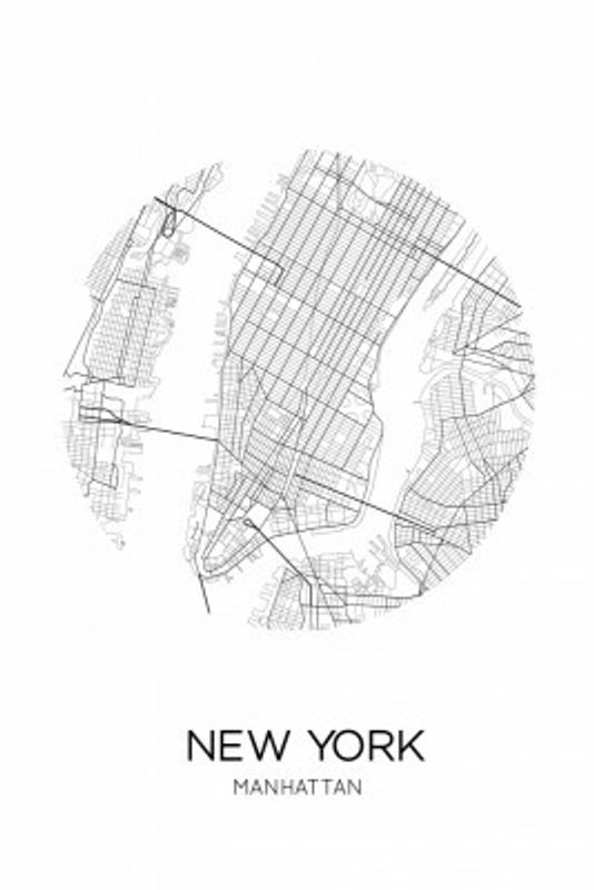 Manhattan Roads Map