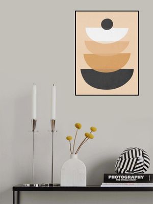 Organic Geometry Semicircles Pattern