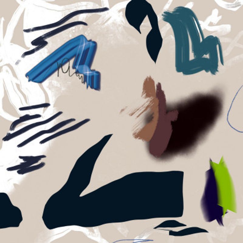 Mixed media abstract