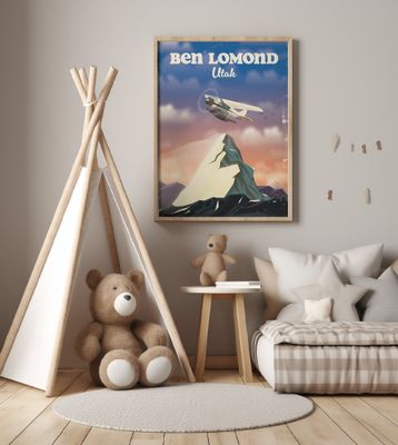 Ben Lamond Utah Travel Poster