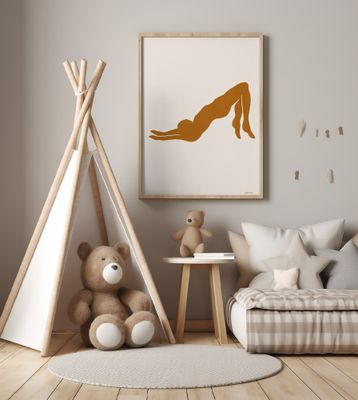 Silhouette Of A Reclining Female Figure