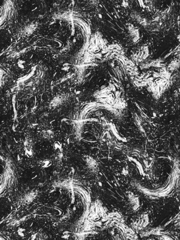 Abstract Dripping Painting Black White