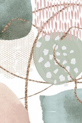 Shapes in pink n green- 2