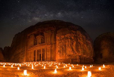 Petra by night